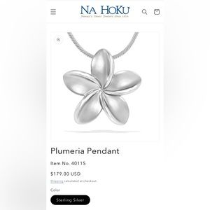 Na Hoku Plumeria Necklace